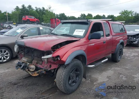 2002 Toyota Tacoma Base V6 из США, поврежденный, VIN 5TEWN72N72Z109832